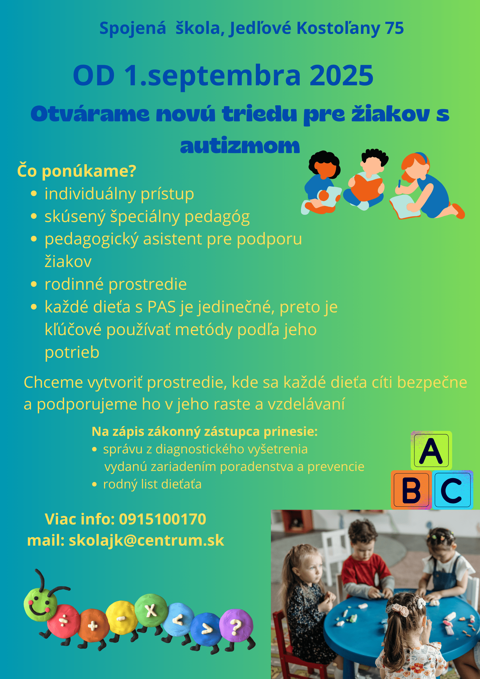 autisti-plagat-posledny Otvorenie novej triedy pre žiakov s autizmom