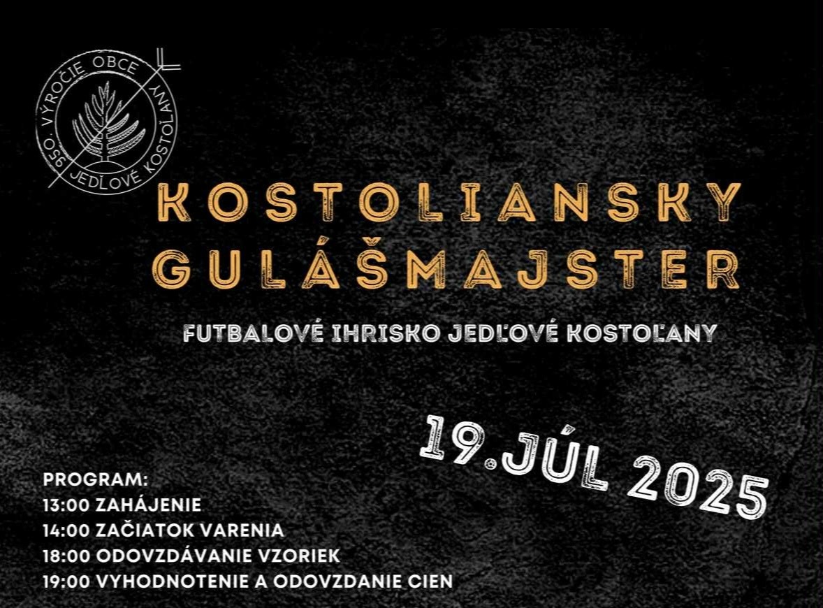 Kostoliansky gulášmajster – pozvánka